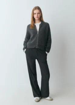 Brownie Jerséis|Punto*Chaqueta punto bomber Grismedio