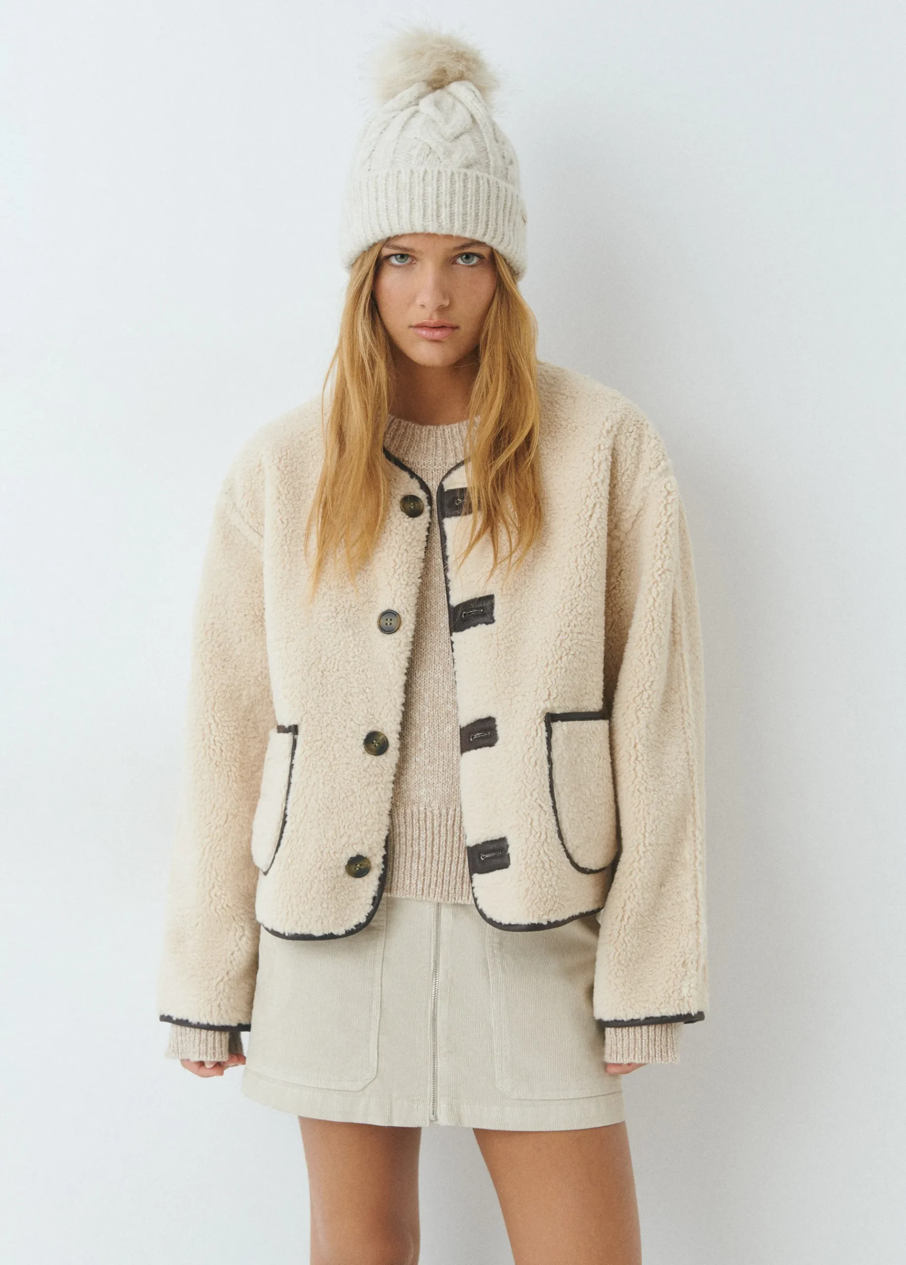 Brownie Abrigos Y Chaquetas*Chaqueta reversible doble faz efecto piel Camel