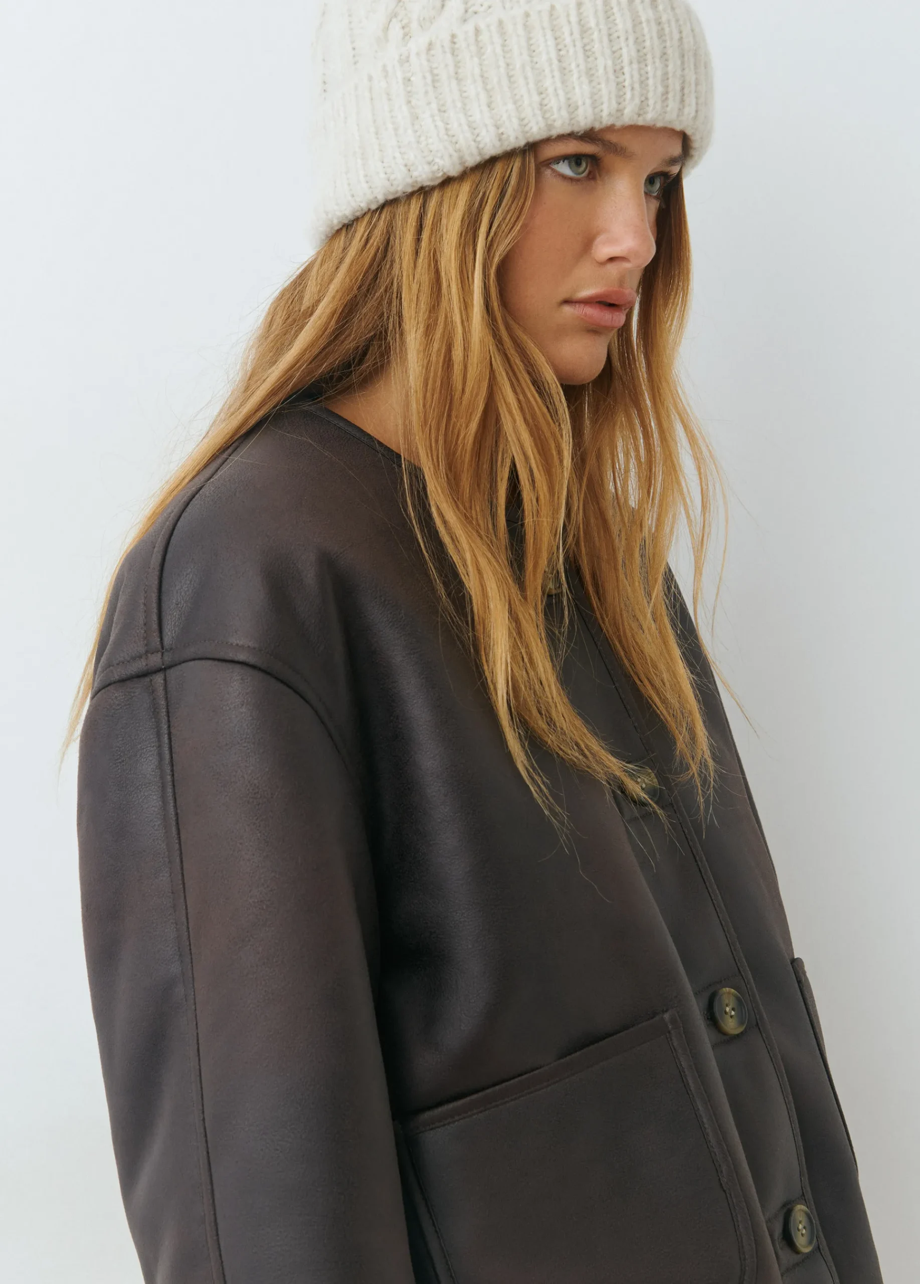Brownie Abrigos Y Chaquetas*Chaqueta reversible doble faz efecto piel Camel