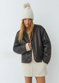 Brownie Abrigos Y Chaquetas*Chaqueta reversible doble faz efecto piel Camel