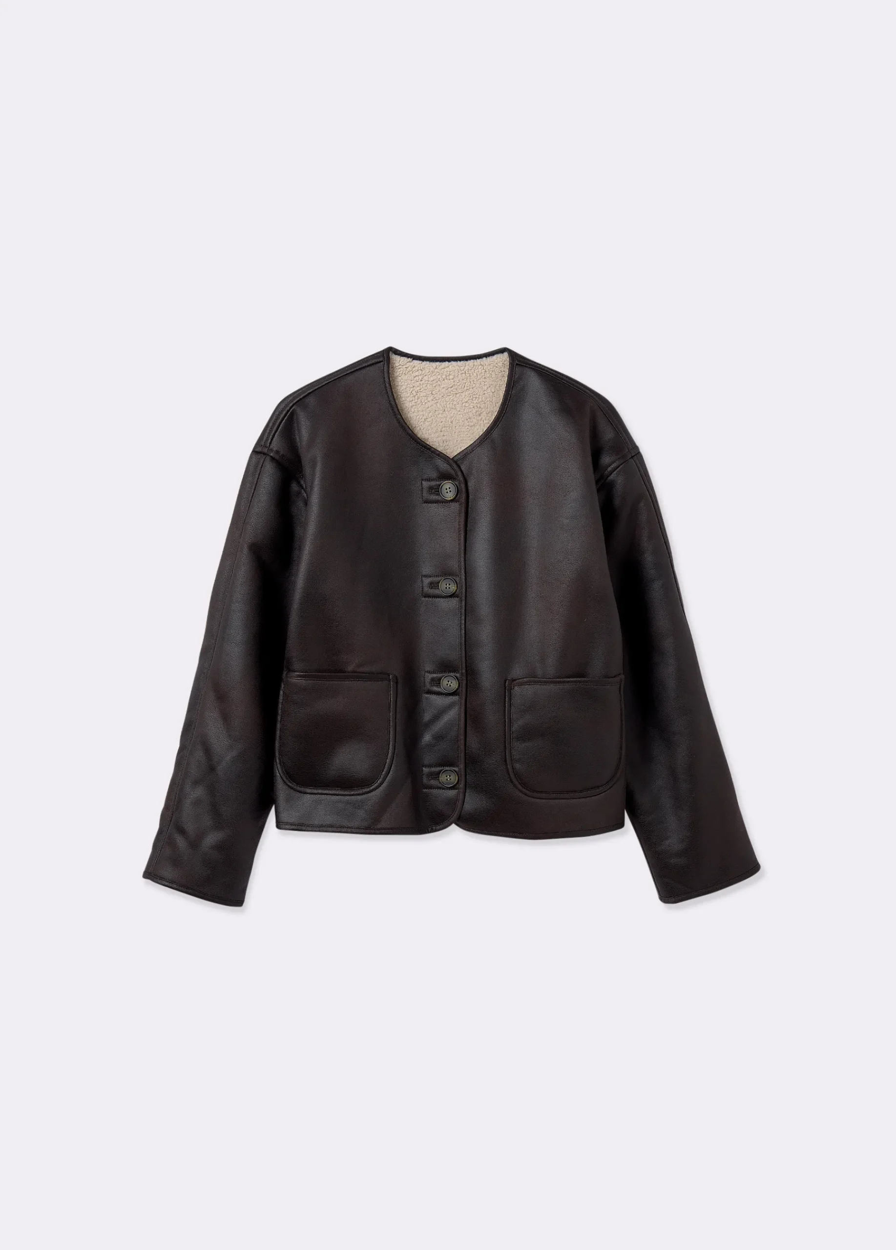 Brownie Abrigos Y Chaquetas*Chaqueta reversible doble faz efecto piel Camel