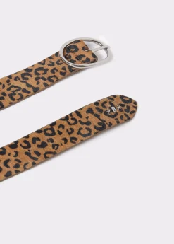 Brownie Cinturones*Cinturón estampado animal Negro