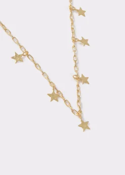 Brownie Bisutería*Collar estrellas Dorado