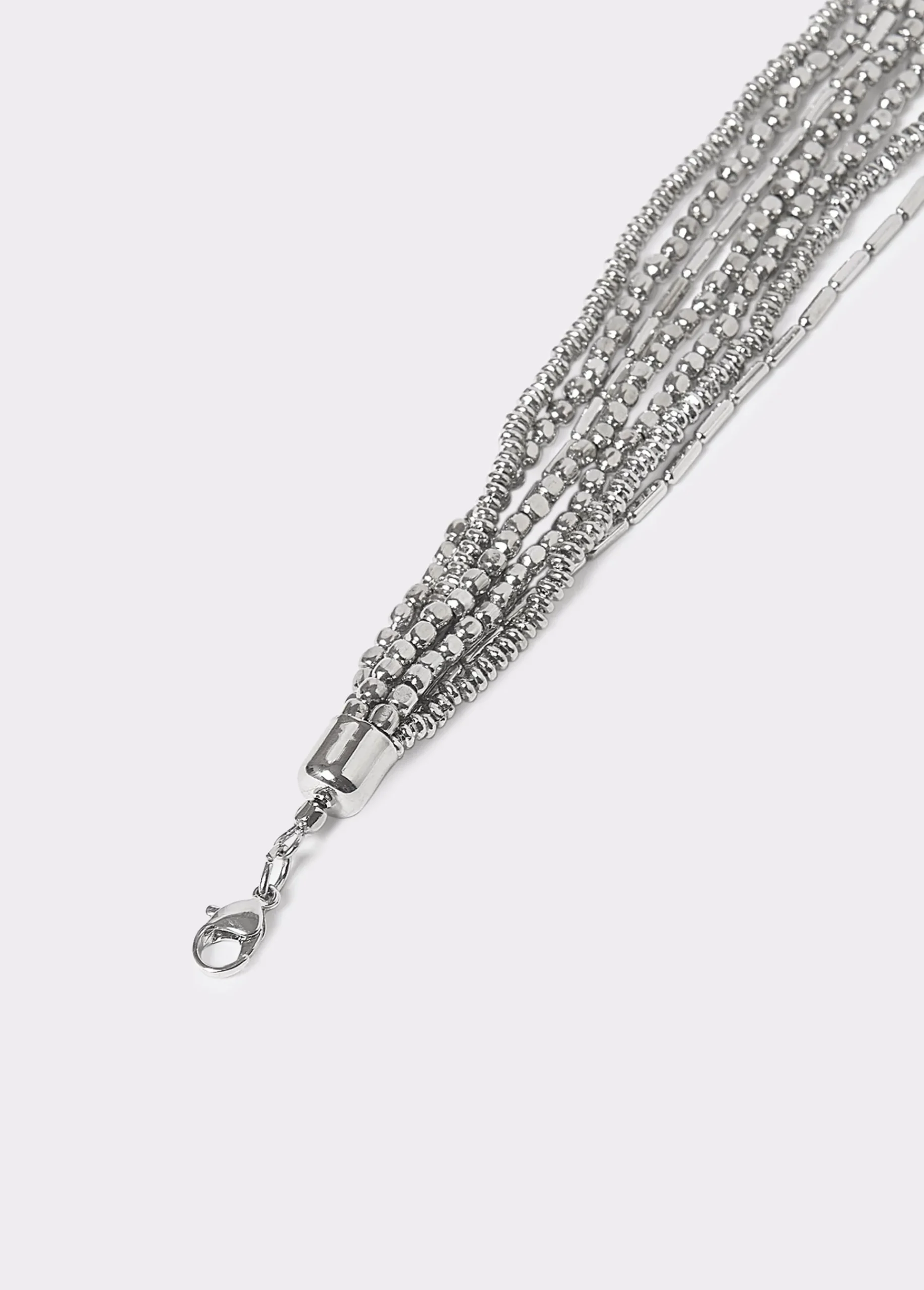 Brownie Bisutería*Collar multi beads Plata