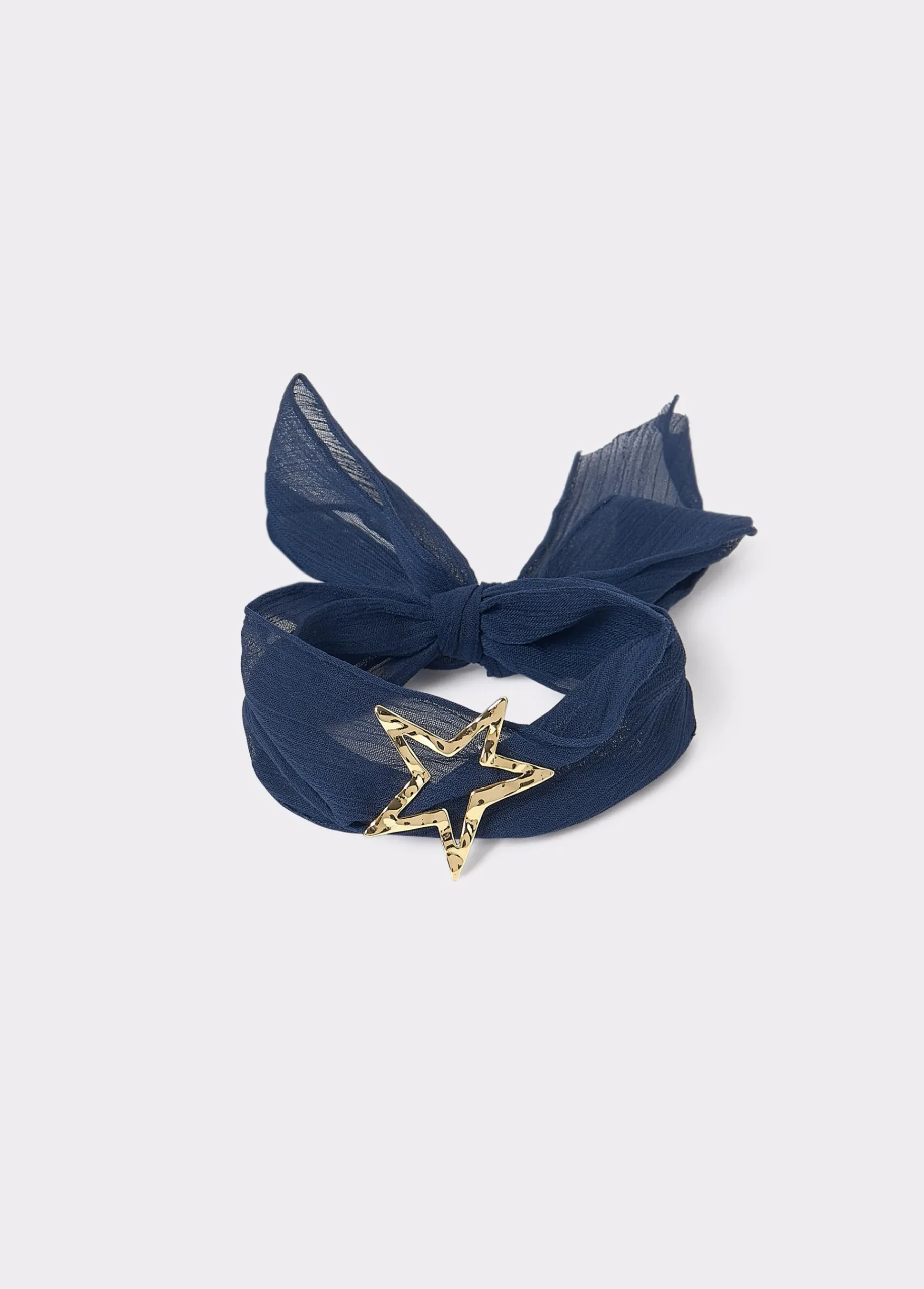 Brownie Bisutería*Collar organza estrella Marino
