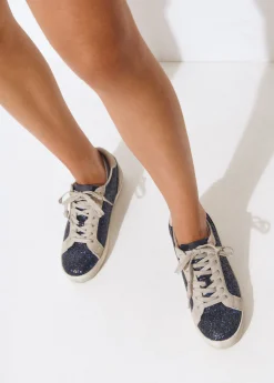 Brownie Zapatos*Deportiva glitter Azul