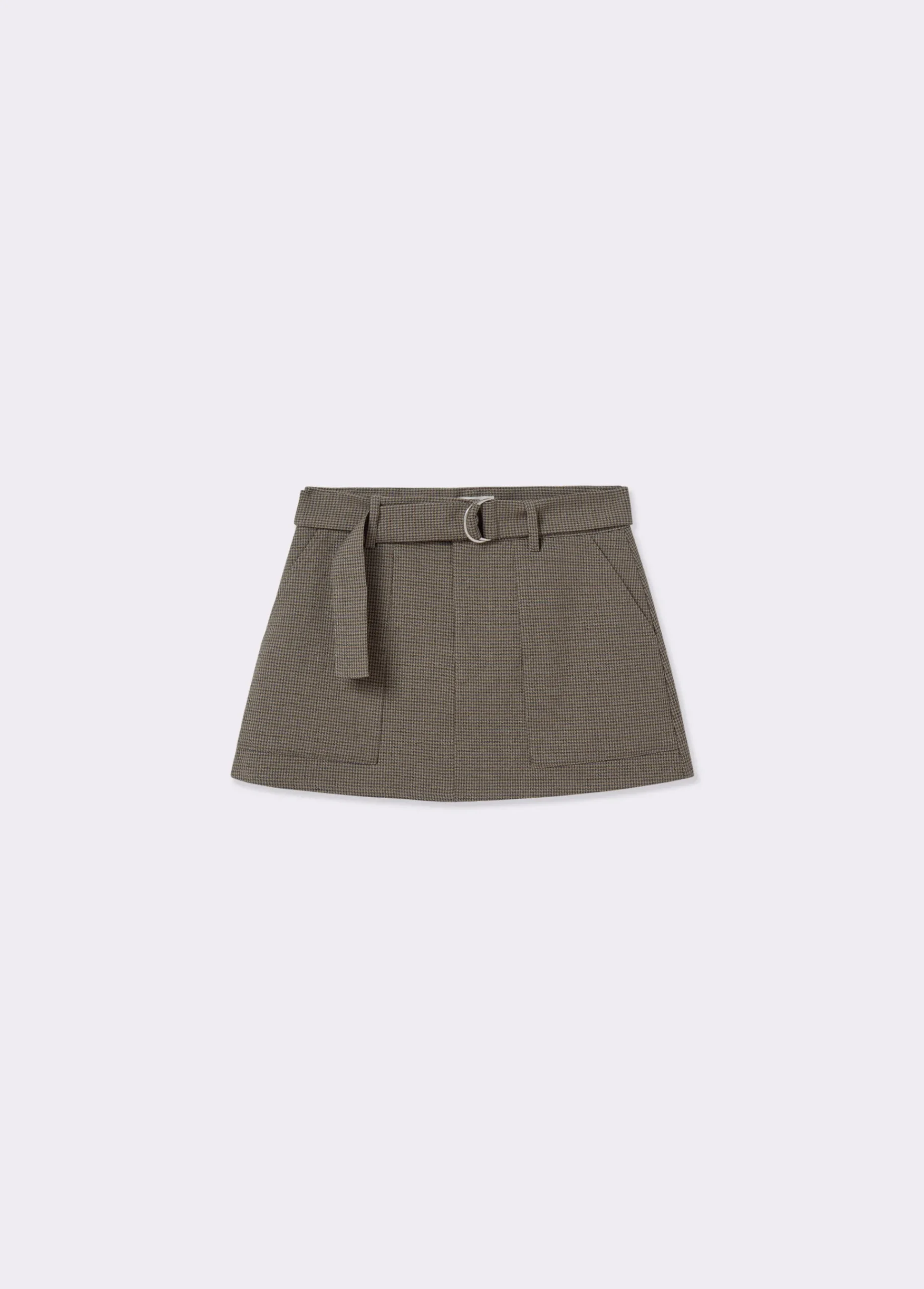 Brownie Faldas|Total Look*Falda cuadritos mini Marron