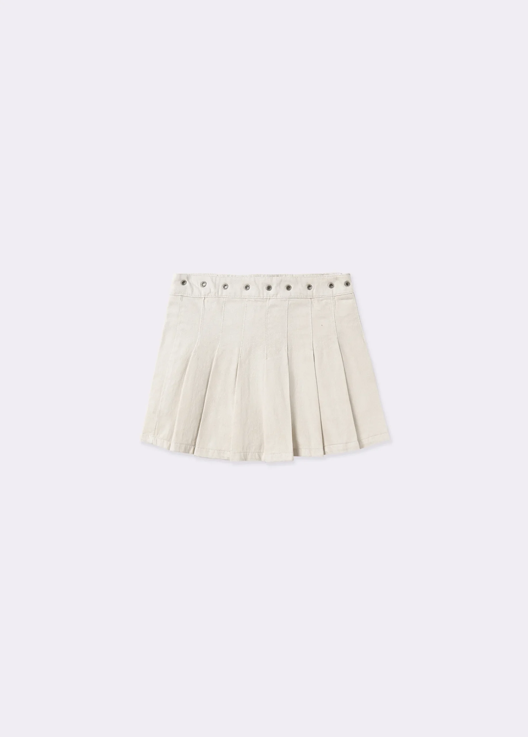 Brownie Faldas*Falda tablas eyelets Crudo