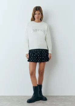 Brownie Faldas|Total Look*Falda volantes brillo Negro