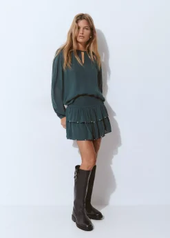 Brownie Faldas|Total Look*Falda volantes detalle tachas