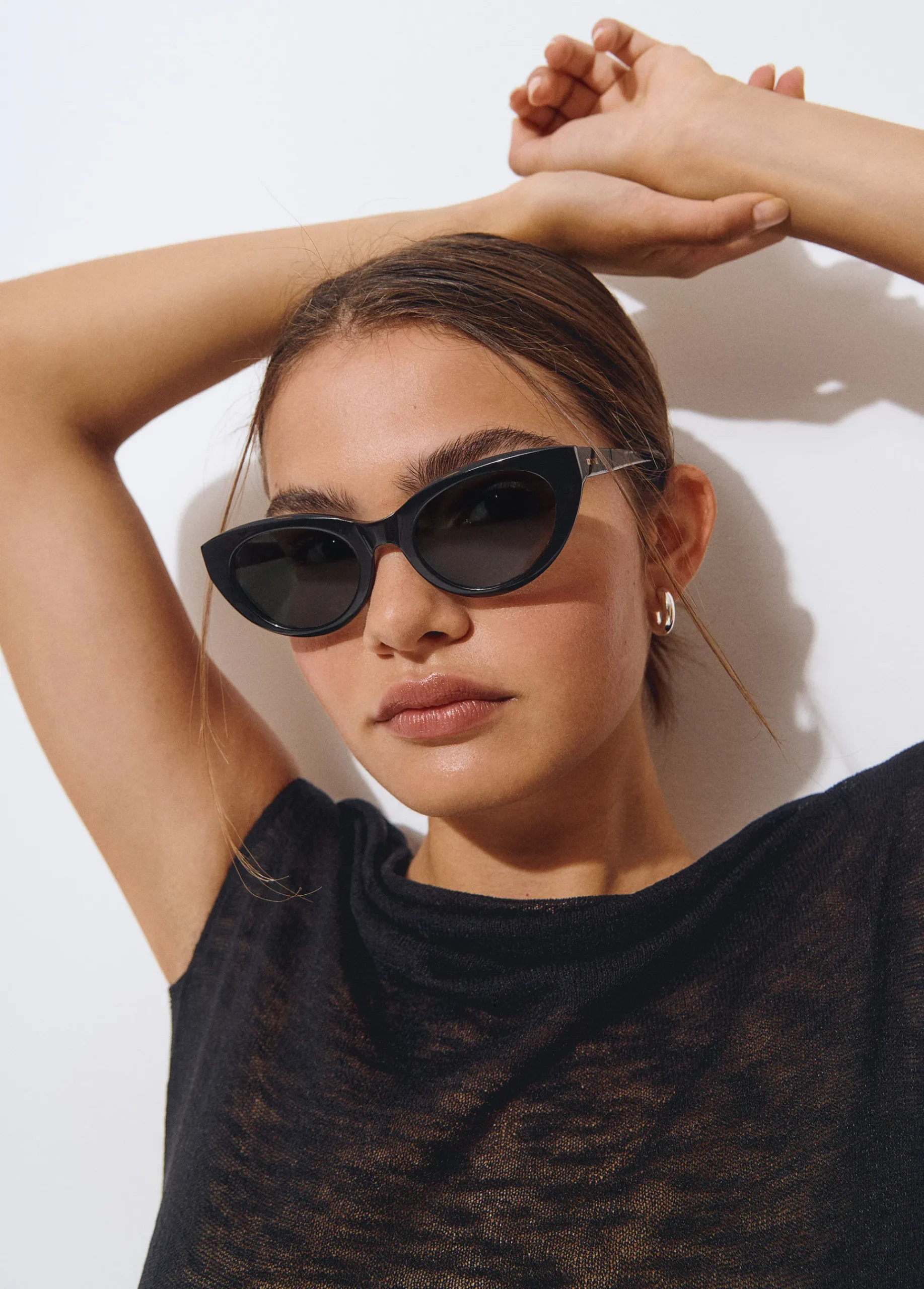 Brownie Gafas De Sol*Gafas de sol cat eyes Negro