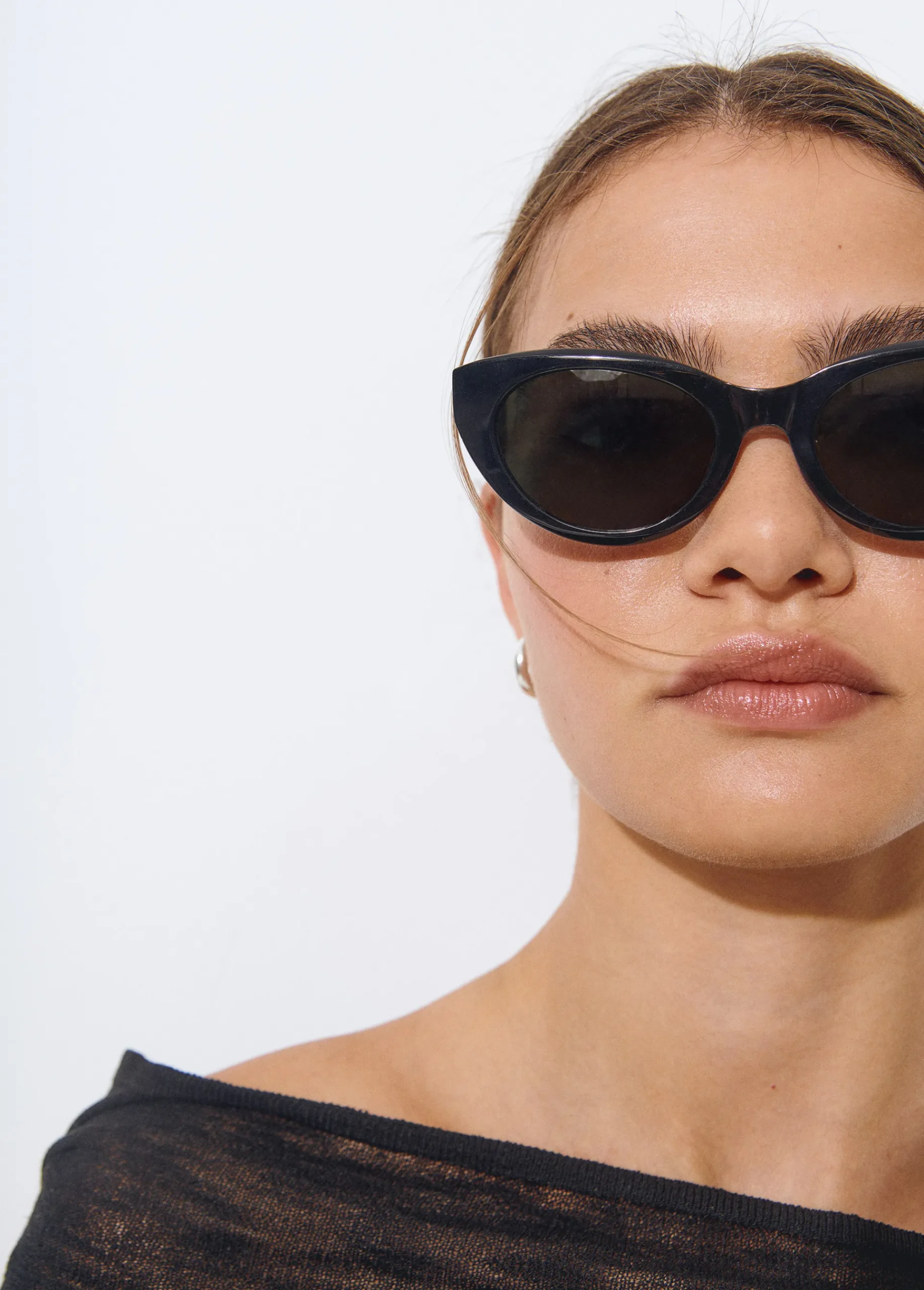 Brownie Gafas De Sol*Gafas de sol cat eyes Negro