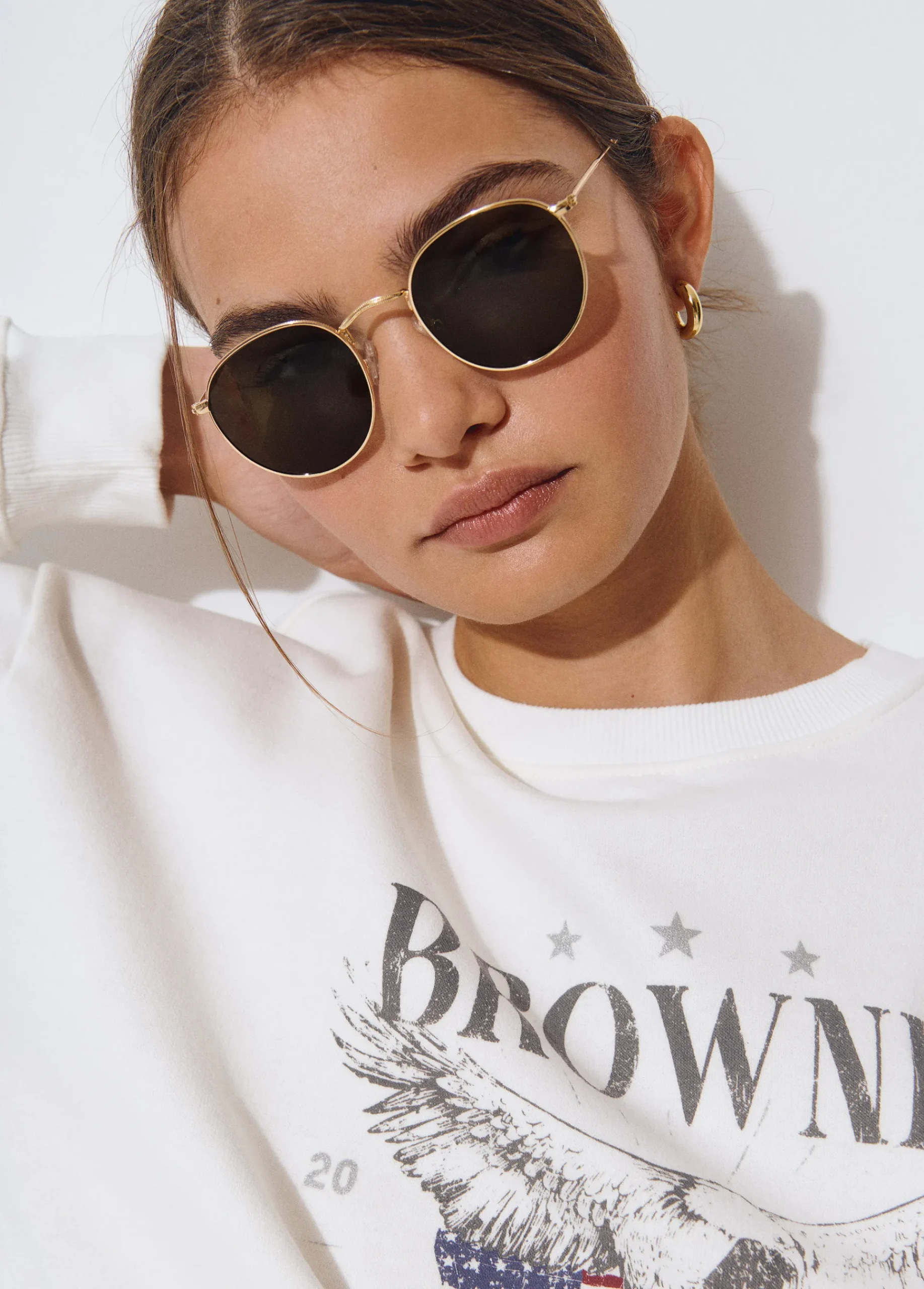 Brownie Gafas De Sol*Gafas de sol metálicas Dorado