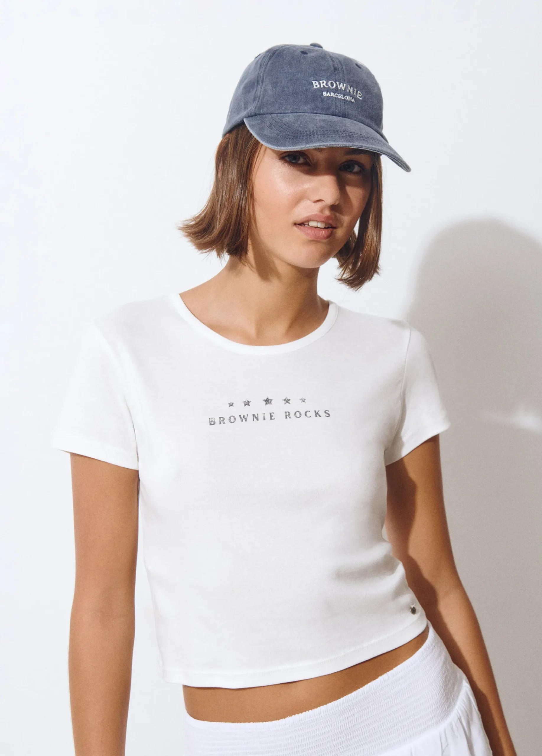 Brownie Gorras Y Gorros*Gorra algodón bordada Marino
