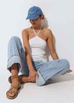 Brownie Gorras Y Gorros*Gorra algodón bordada Azul