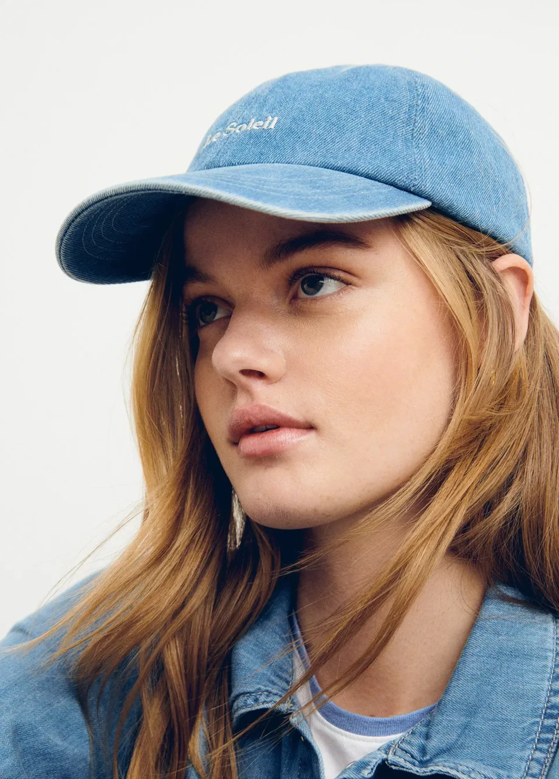 Brownie Gorras Y Gorros*Gorra denim bordada Azul