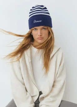 Brownie Gorras Y Gorros*Gorro rayas Azul
