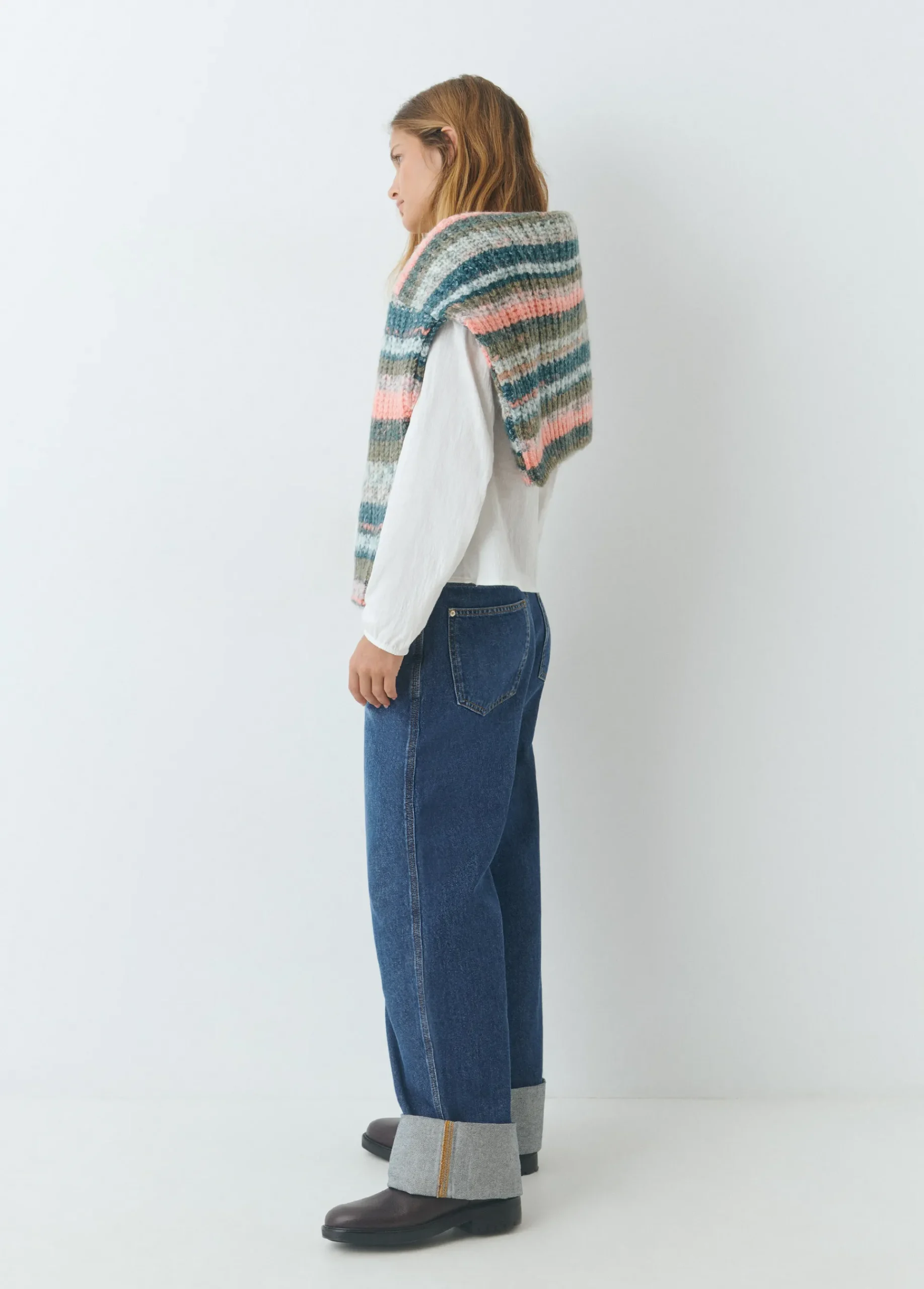 Brownie Jeans*Jeans bajo vuelta Azulmedio
