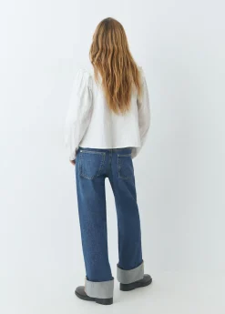 Brownie Jeans*Jeans bajo vuelta Azulmedio