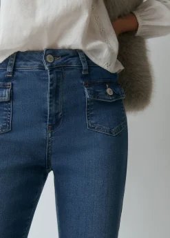 Brownie Jeans*Jeans bolsillos frontales Azulmedio