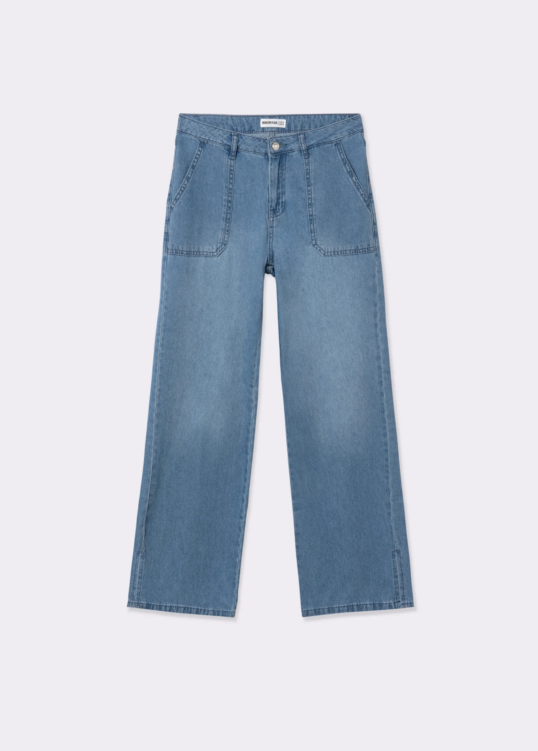 Brownie Jeans*Jeans culotte aperturas Azulmedio