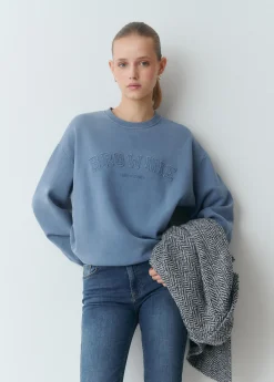 Brownie Jeans*Jeans flare cropped Azulmedio