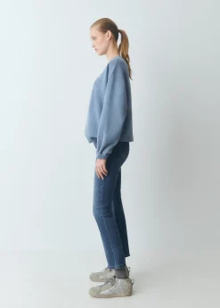 Brownie Jeans*Jeans flare cropped Azulmedio