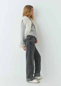Brownie Jeans*Jeans rectos cinco bolsillos Negro