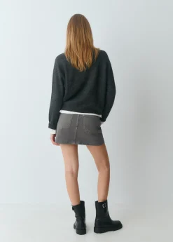 Brownie Jerséis|Punto*Jersey lentejuelas Gris