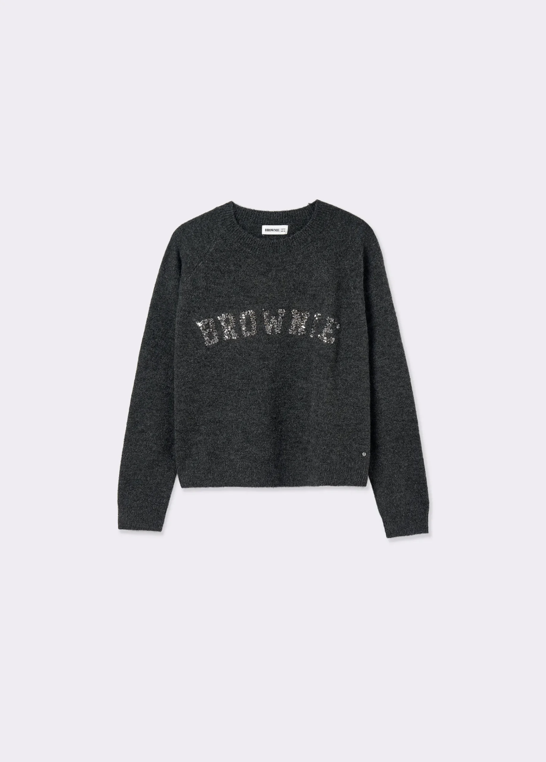 Brownie Jerséis|Punto*Jersey lentejuelas Gris