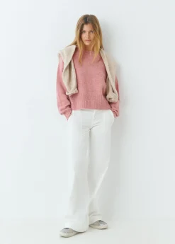 Brownie Jerséis|Punto*Jersey básico oversize Rosado