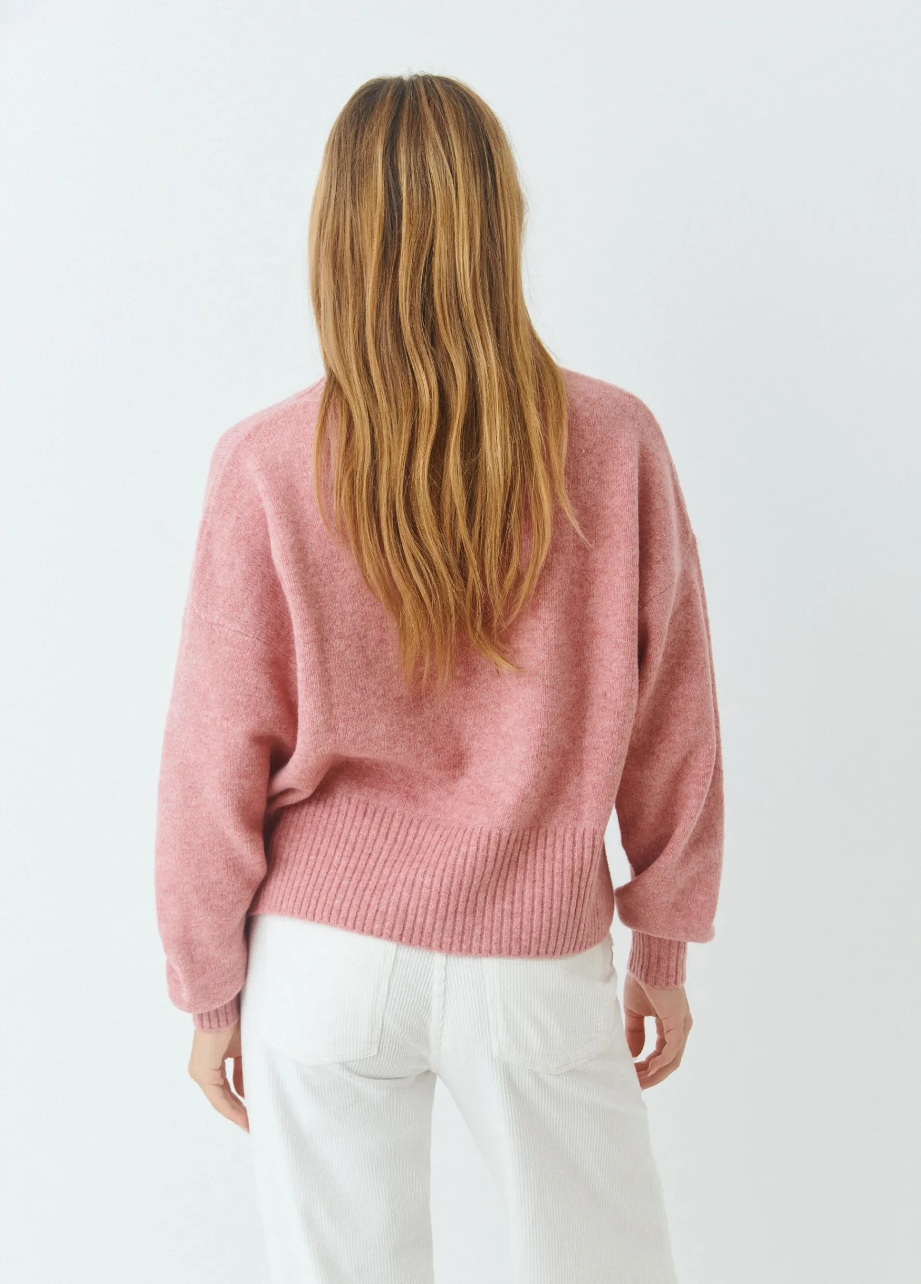Brownie Jerséis|Punto*Jersey básico oversize Rosado