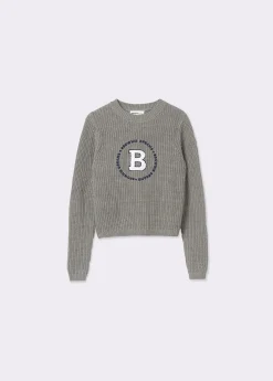 Brownie Jerséis|Punto*Jersey escudo bordado Gris
