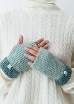Brownie Guantes Y Mitones*Mitón bicolor lurex Verde