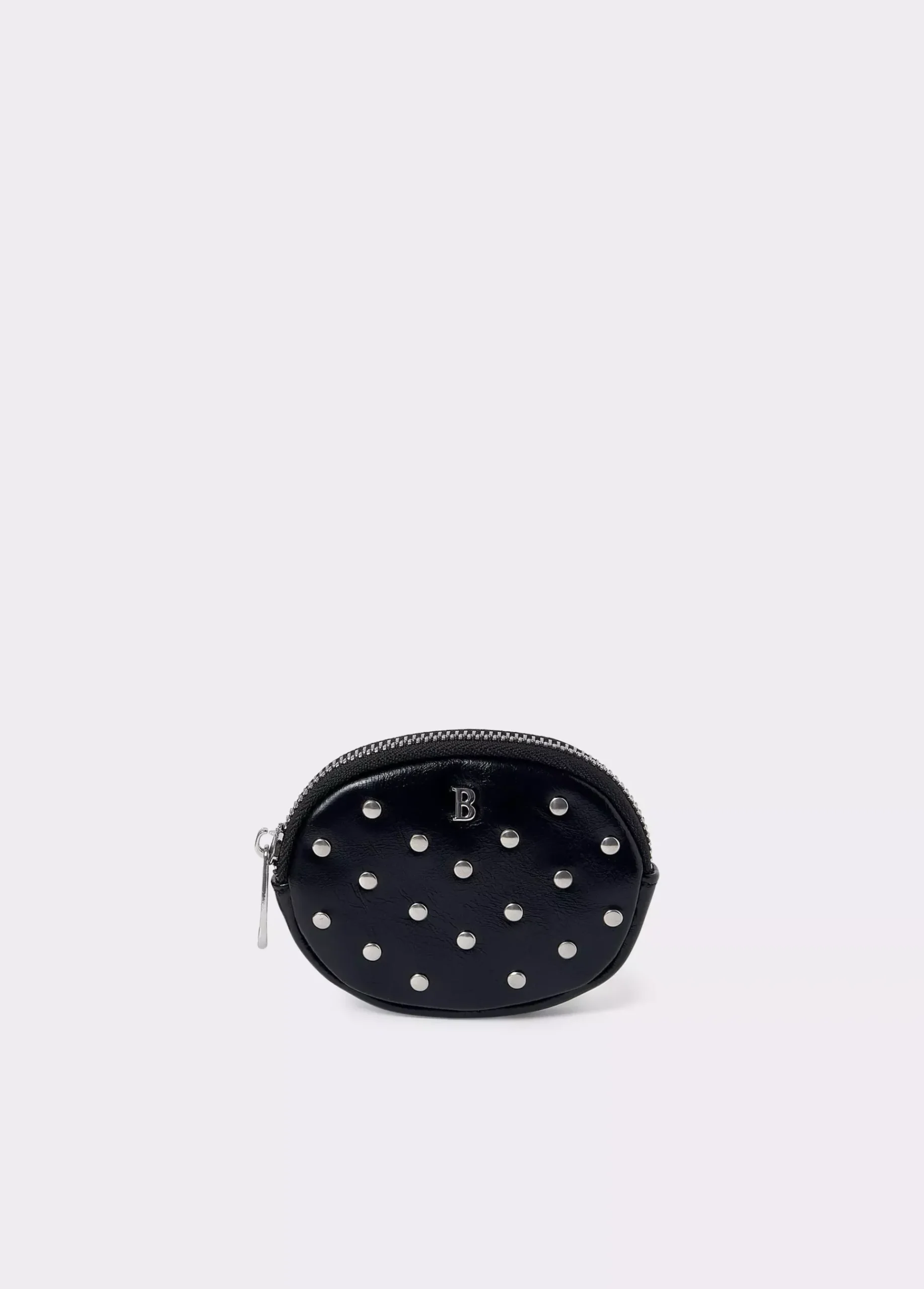 Brownie Monederos*Monedero redondo tachas Negro
