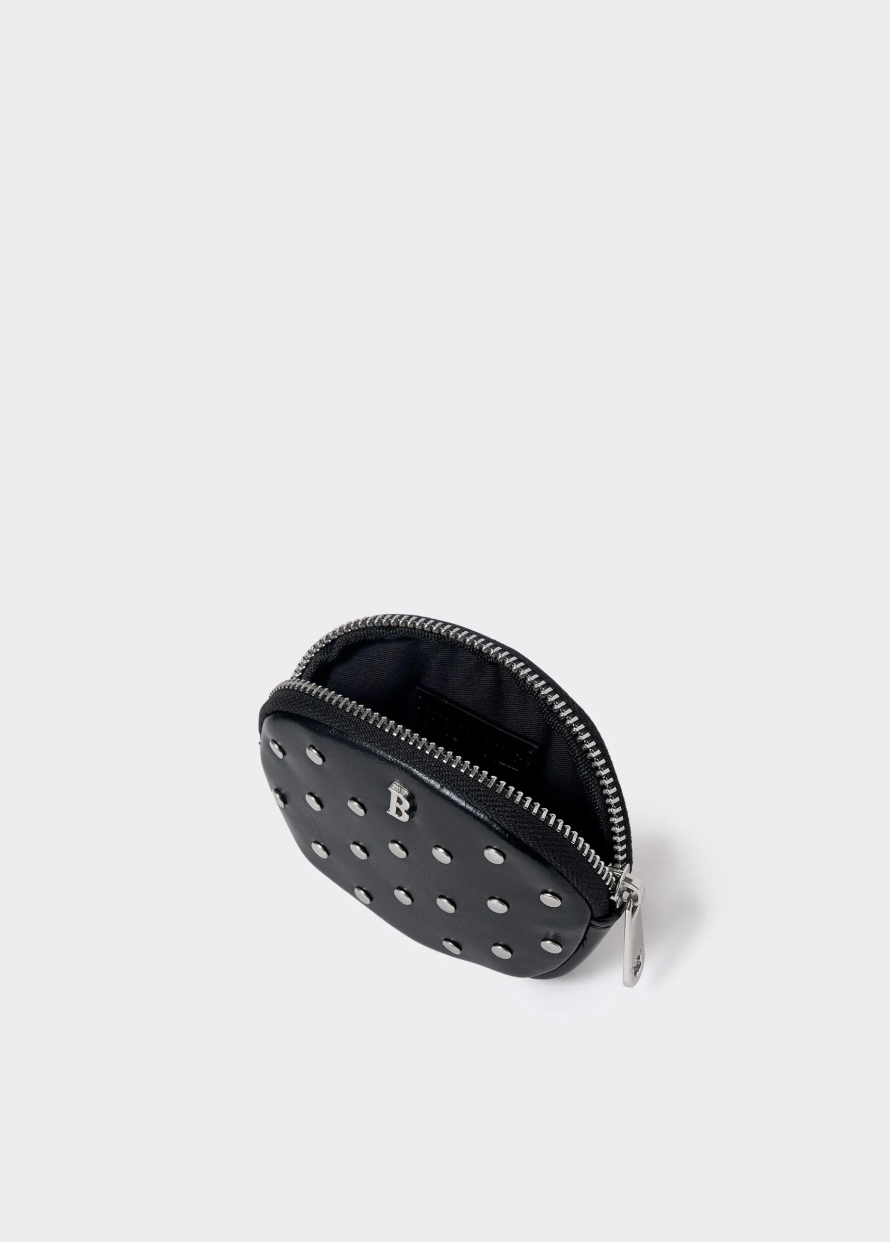 Brownie Monederos*Monedero redondo tachas Negro