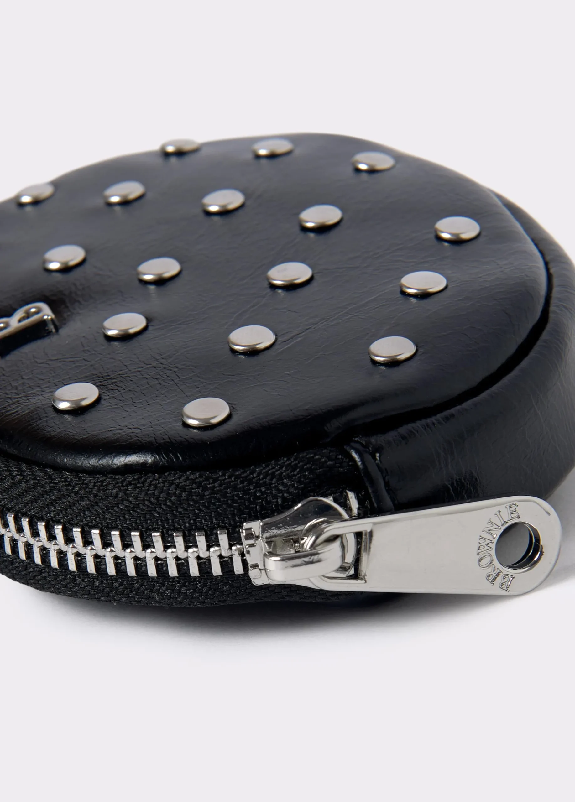 Brownie Monederos*Monedero redondo tachas Negro