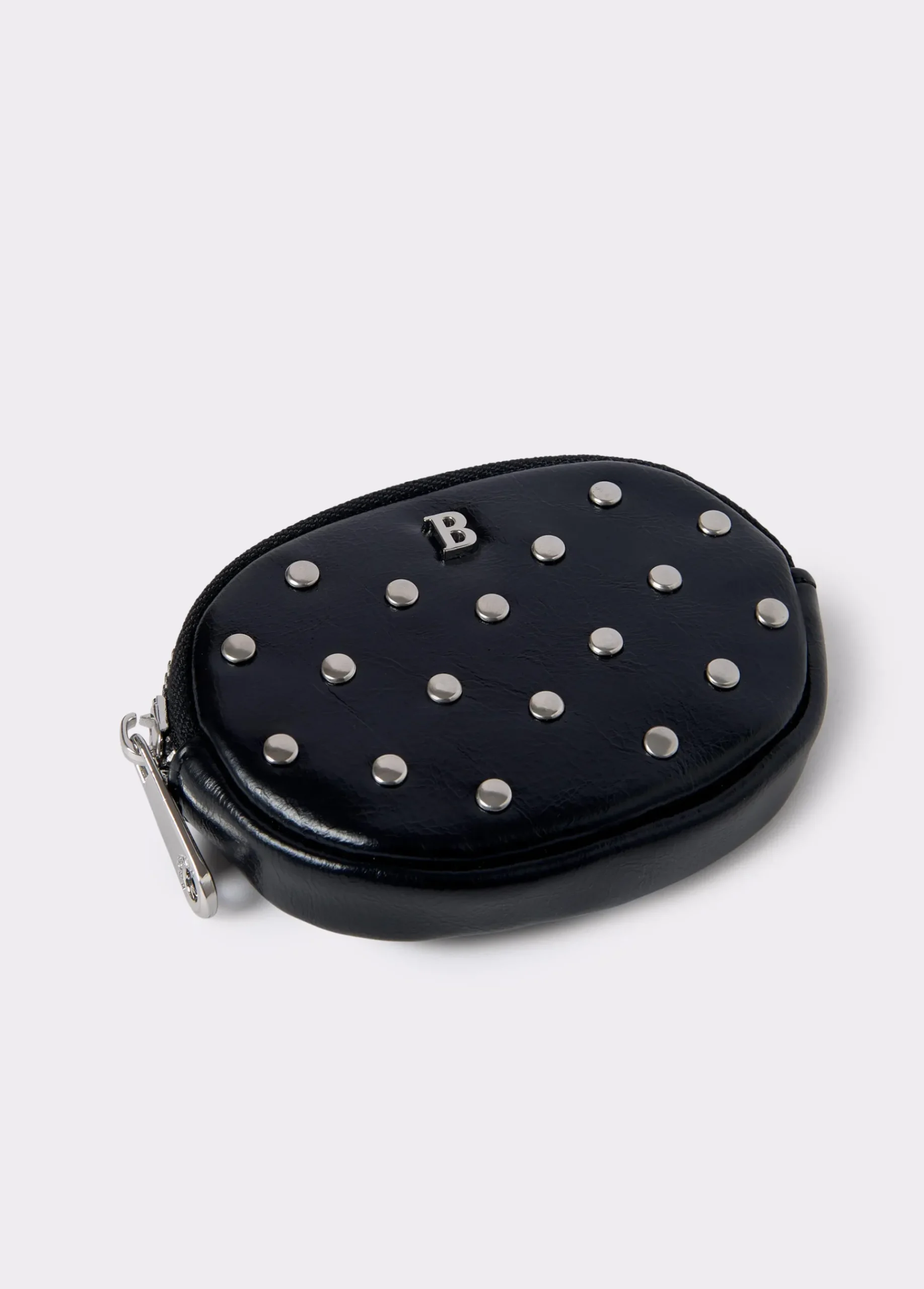 Brownie Monederos*Monedero redondo tachas Negro