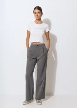Brownie Pantalones|Total Look*Pantalón ancho sastre Gris