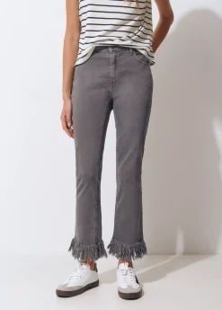 Brownie Pantalones*Pantalón bajo desflecado Antracita