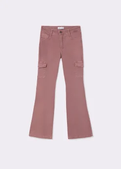 Brownie Pantalones*Pantalón campana cargo Rosado
