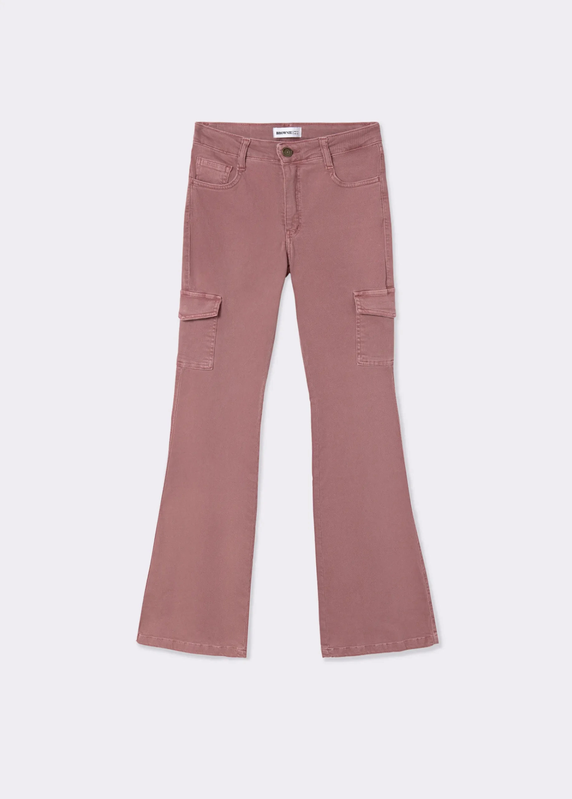 Brownie Pantalones*Pantalón campana cargo Rosado