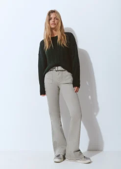 Brownie Pantalones*Pantalón campana cinturón Verde