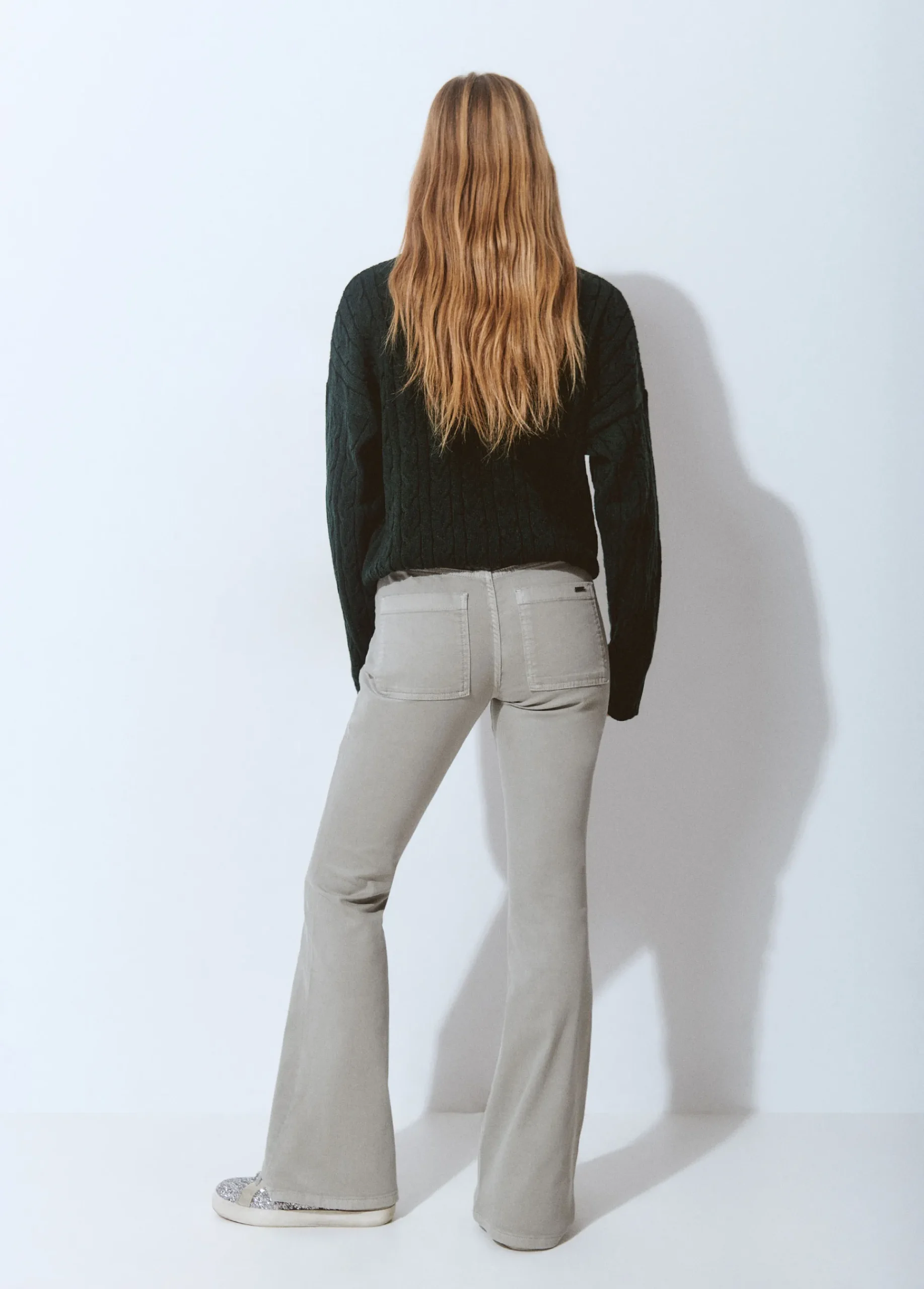 Brownie Pantalones*Pantalón campana cinturón Verde