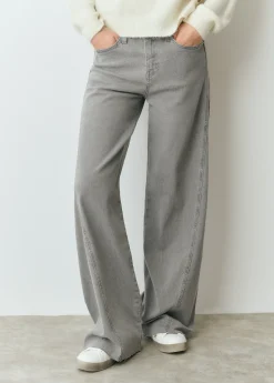 Brownie Pantalones*Pantalón corte lateral Gris