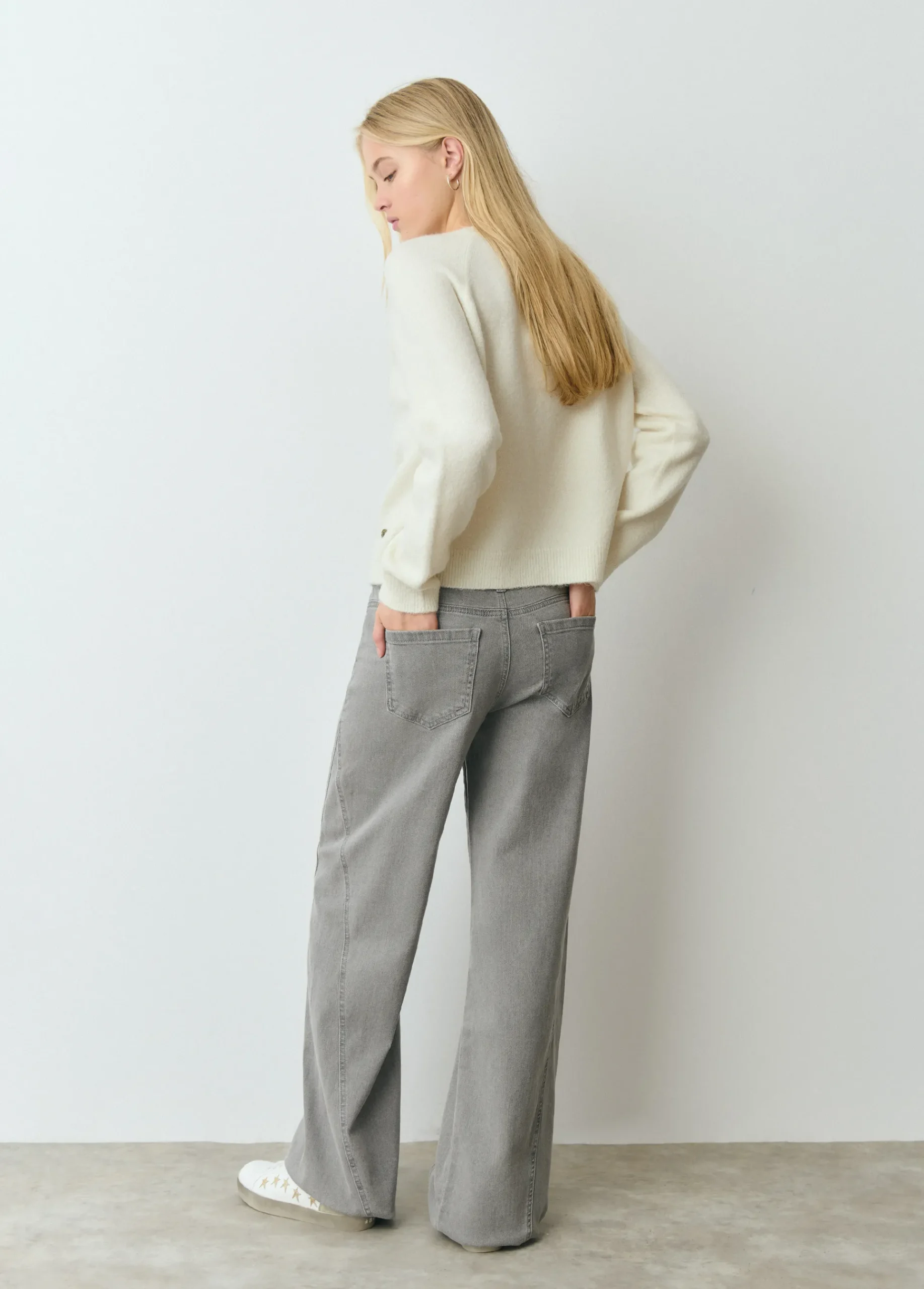 Brownie Pantalones*Pantalón corte lateral Gris
