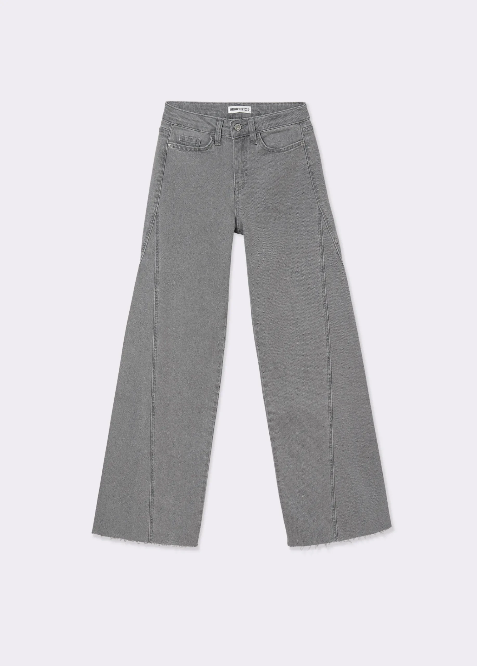 Brownie Pantalones*Pantalón corte lateral Gris