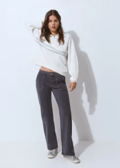 Brownie Pantalones*Pantalón culotte tachas Antracita