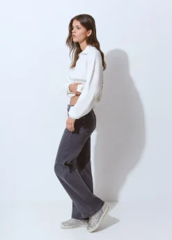 Brownie Pantalones*Pantalón culotte tachas Antracita