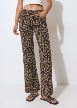 Brownie Pantalones*Pantalón estampado animal Marron